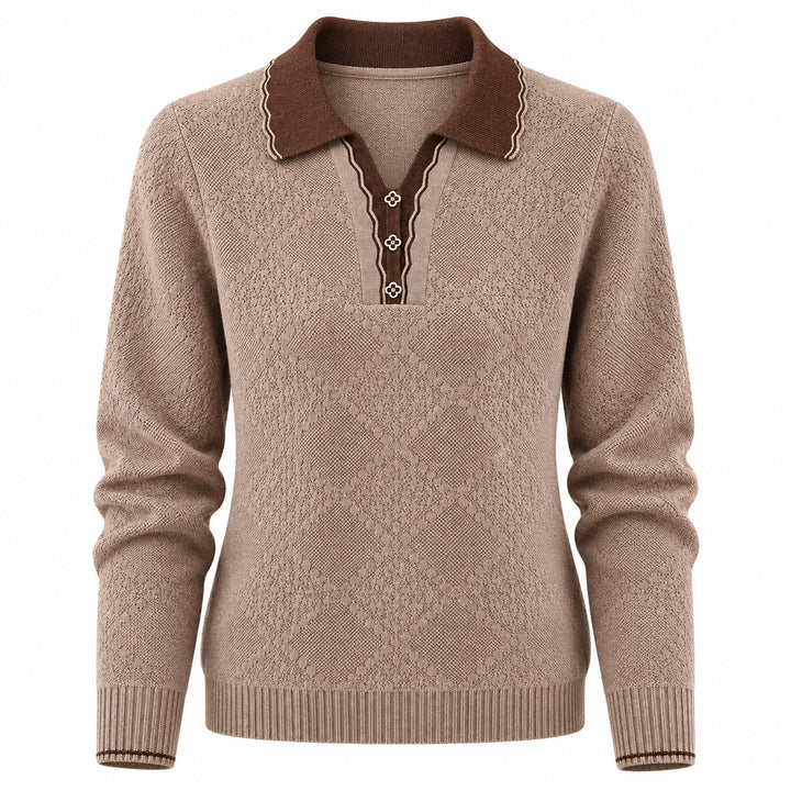 Odette Scallop Polo Sweater — ce_wb_01