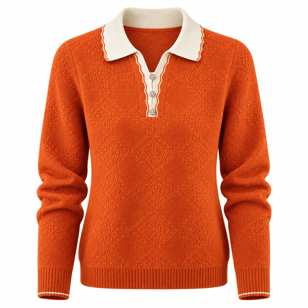 Odette Scallop Polo Sweater — ce_wb_01
