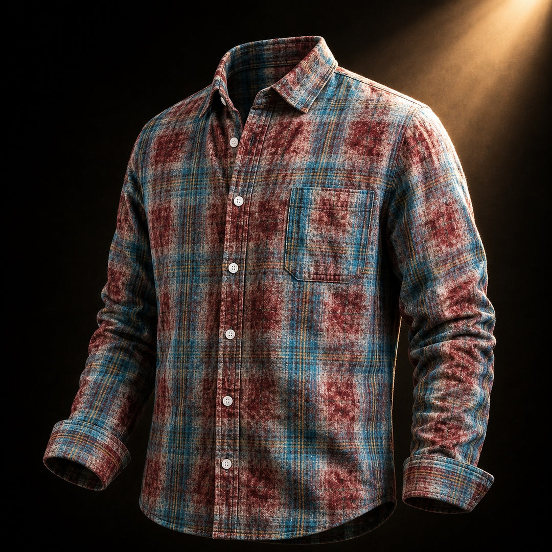 Painter Plaid Cotton Shirt — ce_soul_s3_01