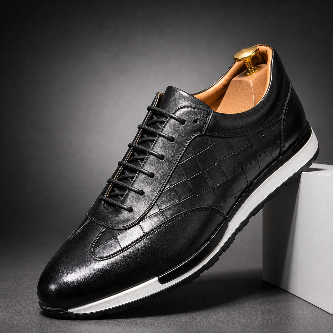 Palazzo Croc-Panel Sneakers — ce_angle_01