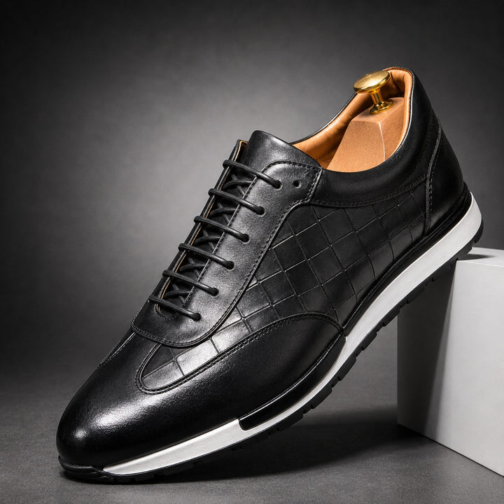 Palazzo Croc-Panel Sneakers — ce_angle_01