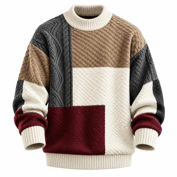 Patchwork Cable Knit Sweater — ce_wb_01