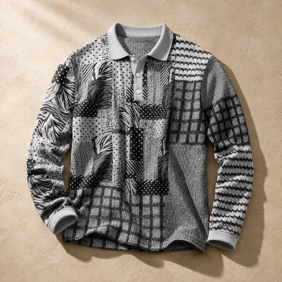 Patchwork Woven Polo — ce_soul_s1_01