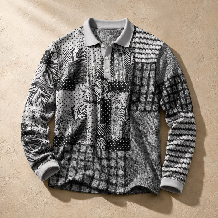 Patchwork Woven Polo — ce_soul_s1_01