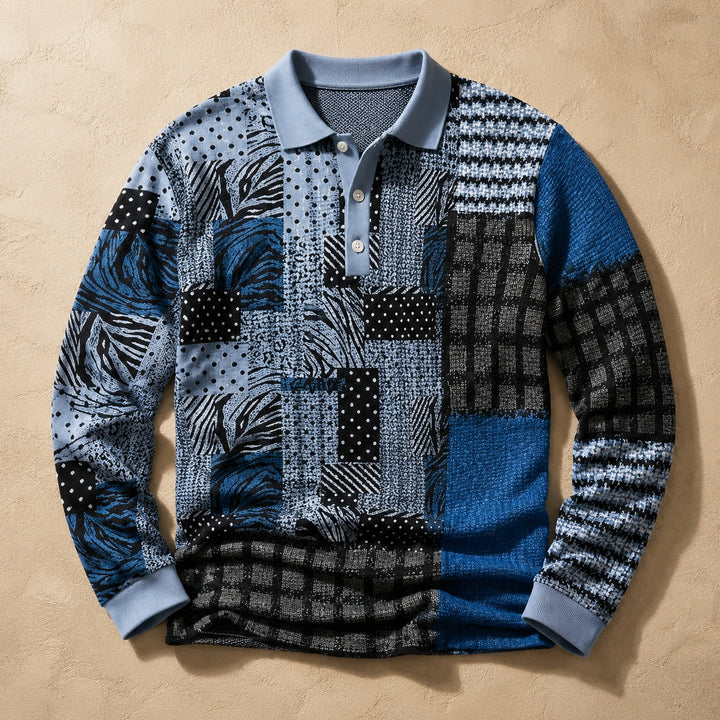 Patchwork Woven Polo — ce_soul_s1_01