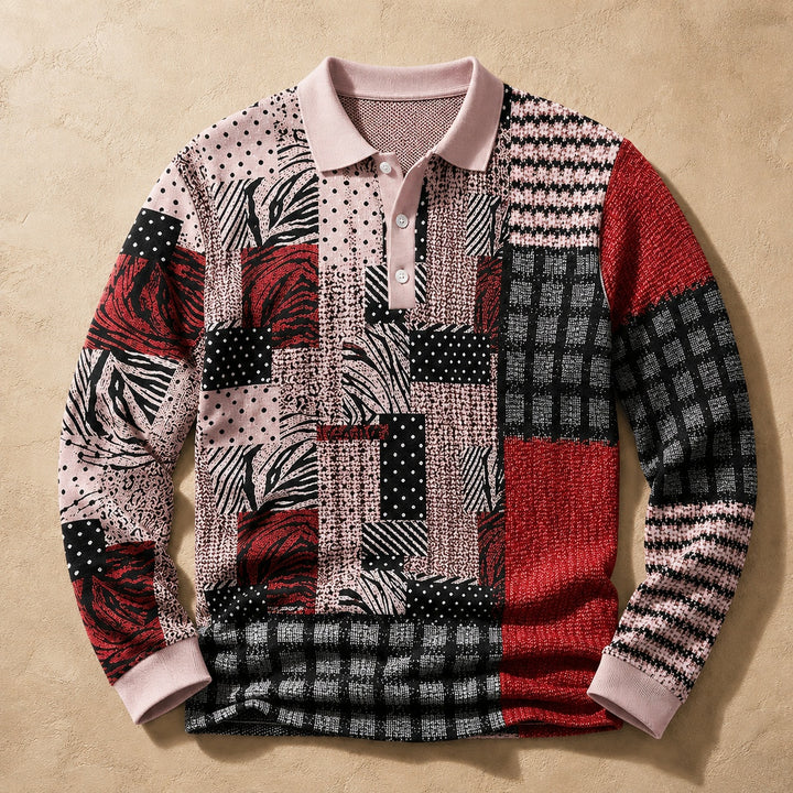 Patchwork Woven Polo — ce_soul_s1_01