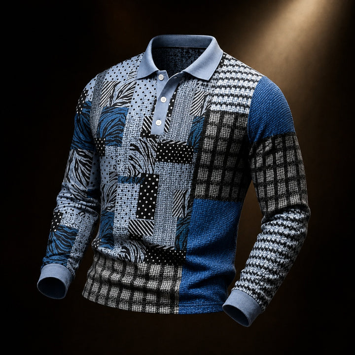 Patchwork Woven Polo — ce_soul_s3_01
