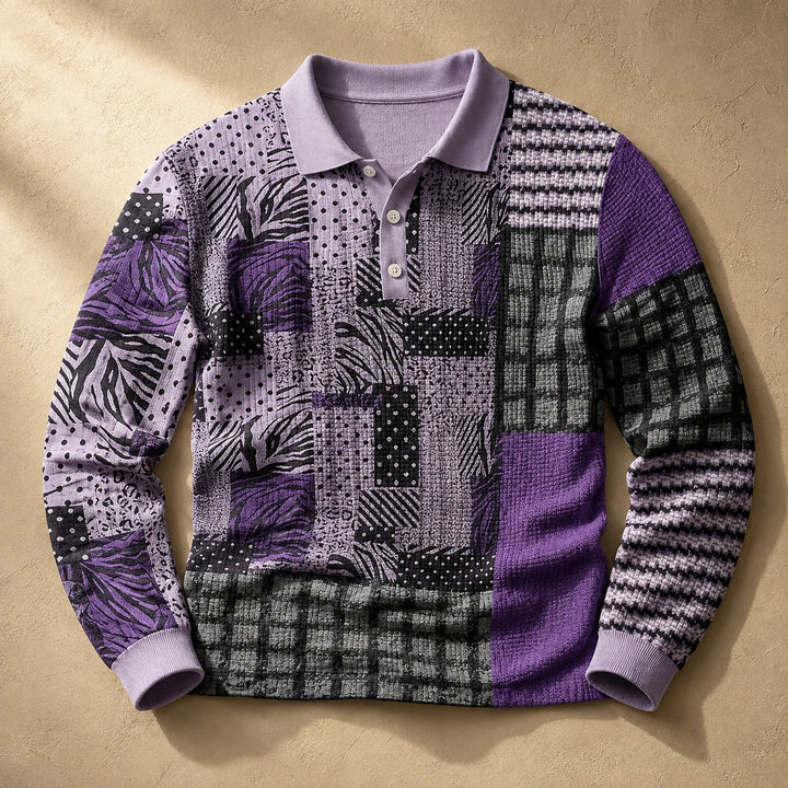 Patchwork Woven Polo — ce_soul_s1_01