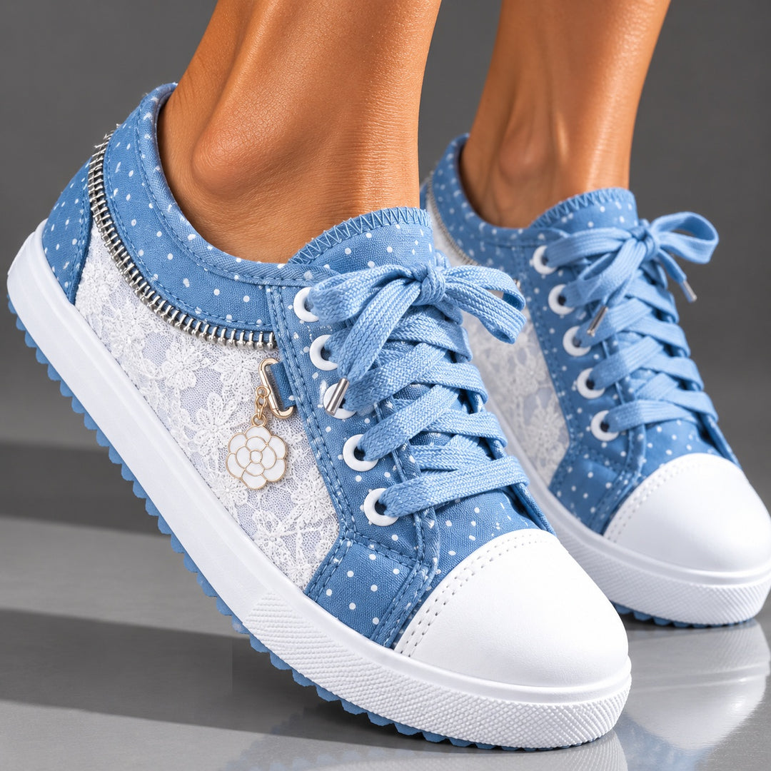 Pinpoint Dot Canvas Sneakers — ce_brooklyn_s3_01