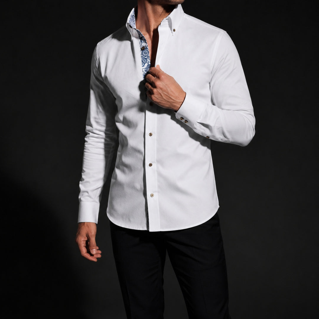 Porcellana Blue Willow Dress Shirt — ce_studio_01