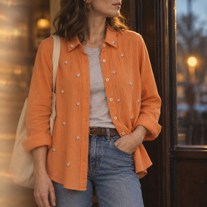 Posy Embroidered Cotton Blouse — ce_maiden_01