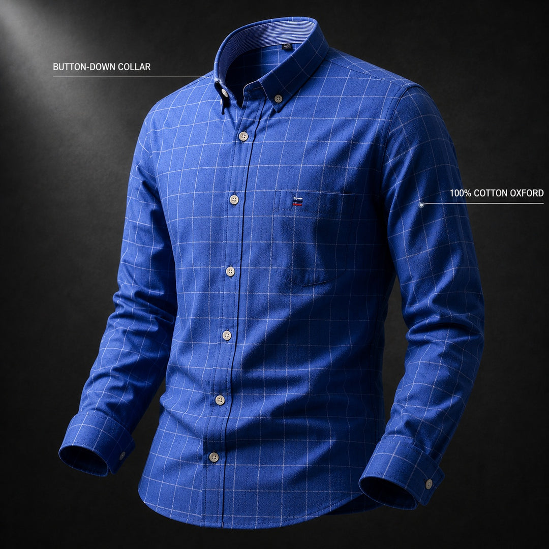 Quadra Plaid Oxford Shirt — ce_metastatic_07
