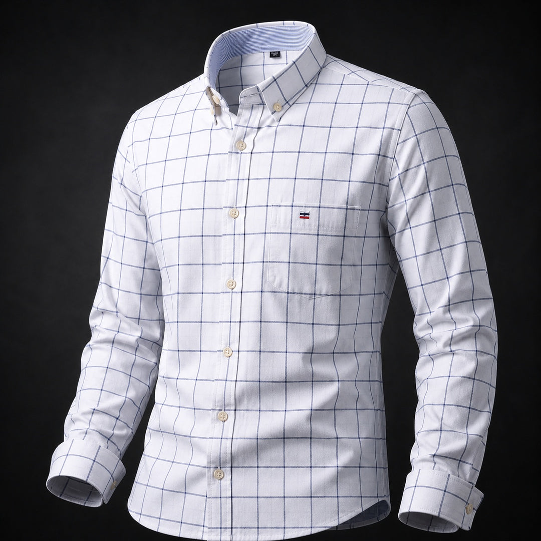 Quadra Plaid Oxford Shirt — ce_metastatic_08