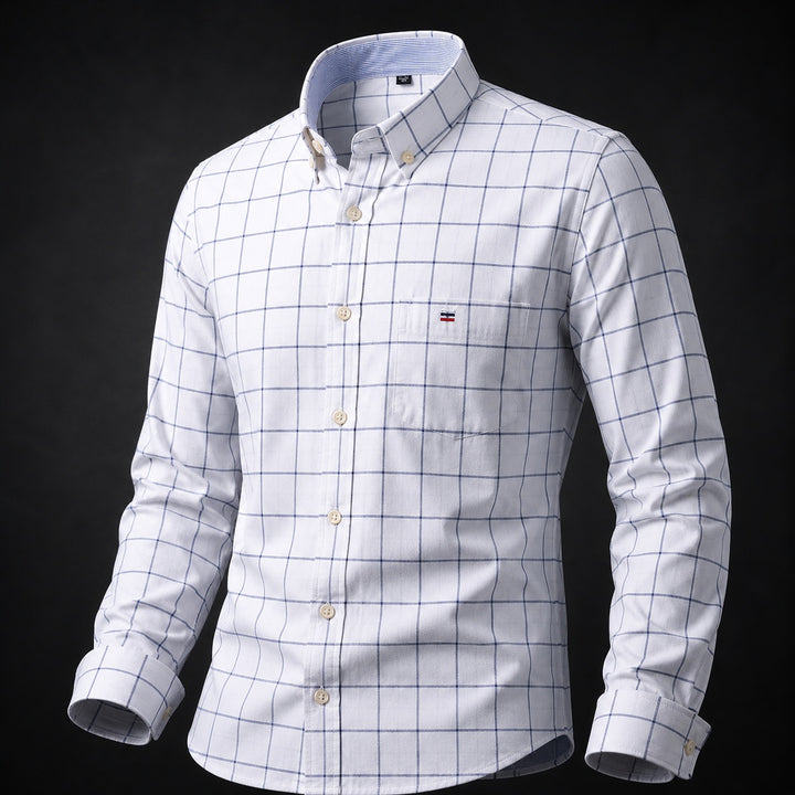 Quadra Plaid Oxford Shirt — ce_metastatic_08