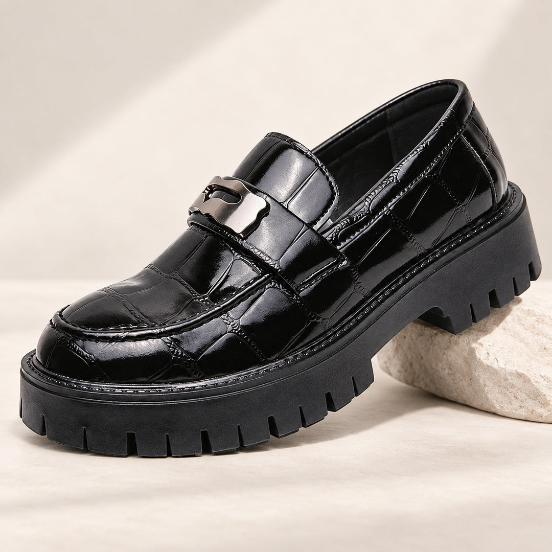 Quarry Croc-Embossed Loafers — ce_metastatic_01