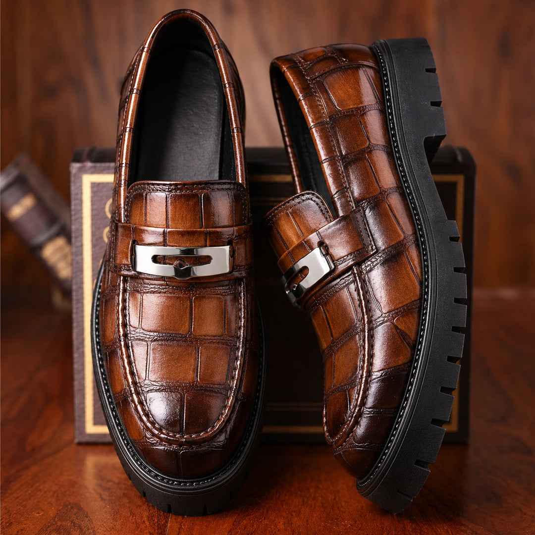 Quarry Croc-Embossed Loafers — ce_metastatic_01
