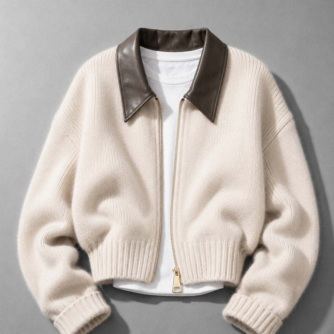 Rialto Leather-Collar Cardigan — ce_soul_s1_01