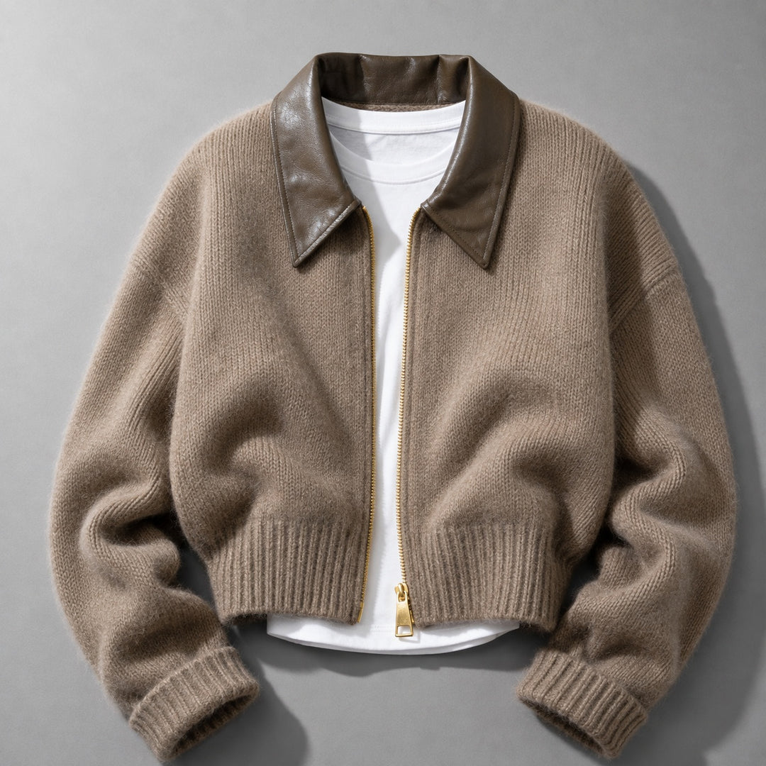 Rialto Leather-Collar Cardigan — ce_soul_s1_01