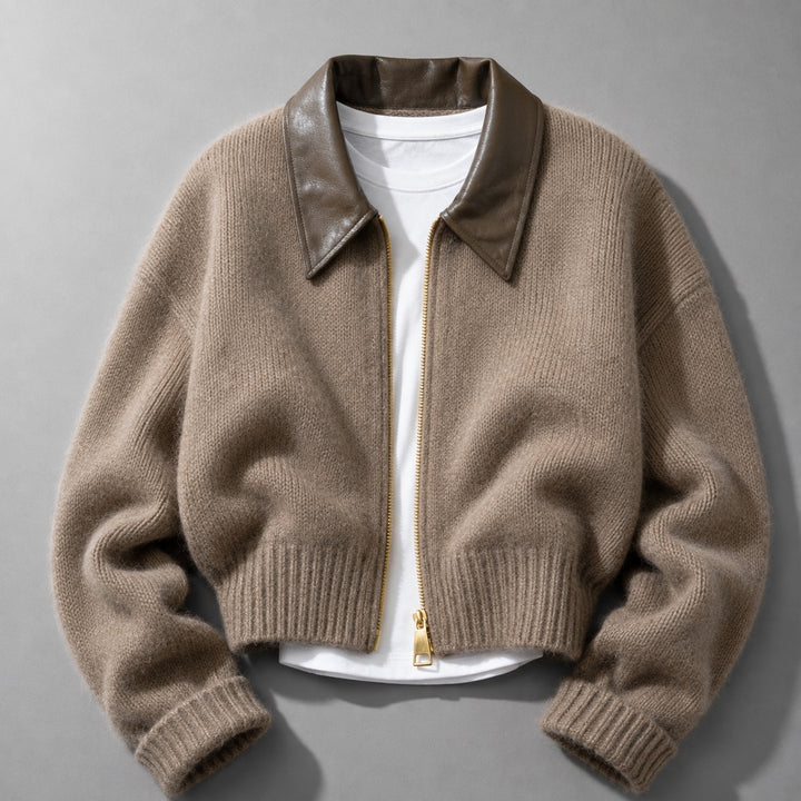 Rialto Leather-Collar Cardigan — ce_soul_s1_01
