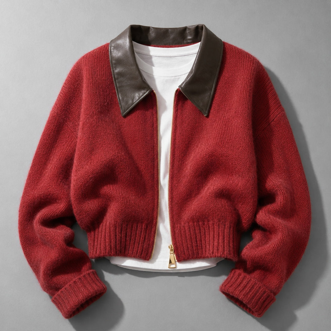 Rialto Leather-Collar Cardigan — ce_soul_s1_01