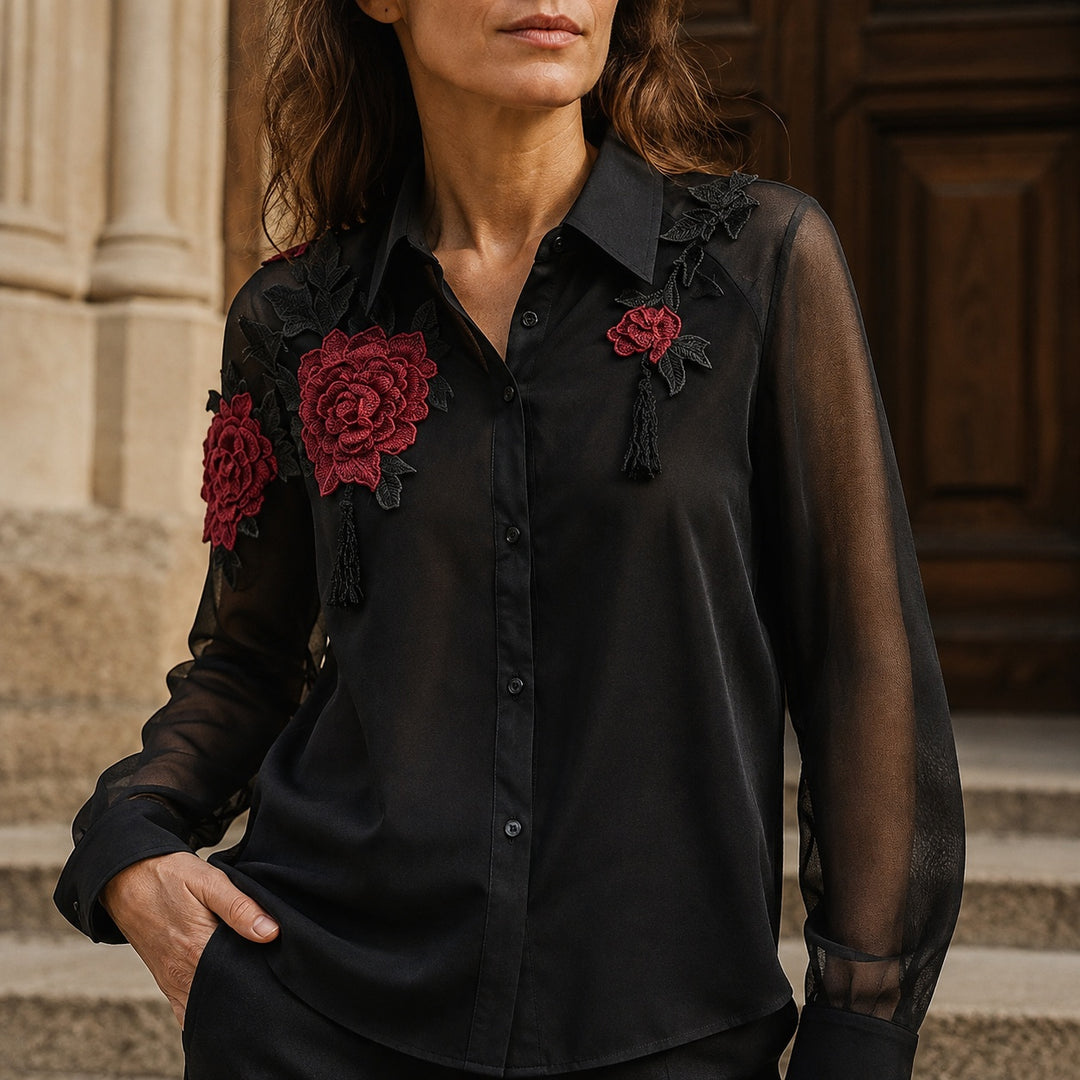 Rosalind Embroidered Mesh Blouse — ce_aub_01
