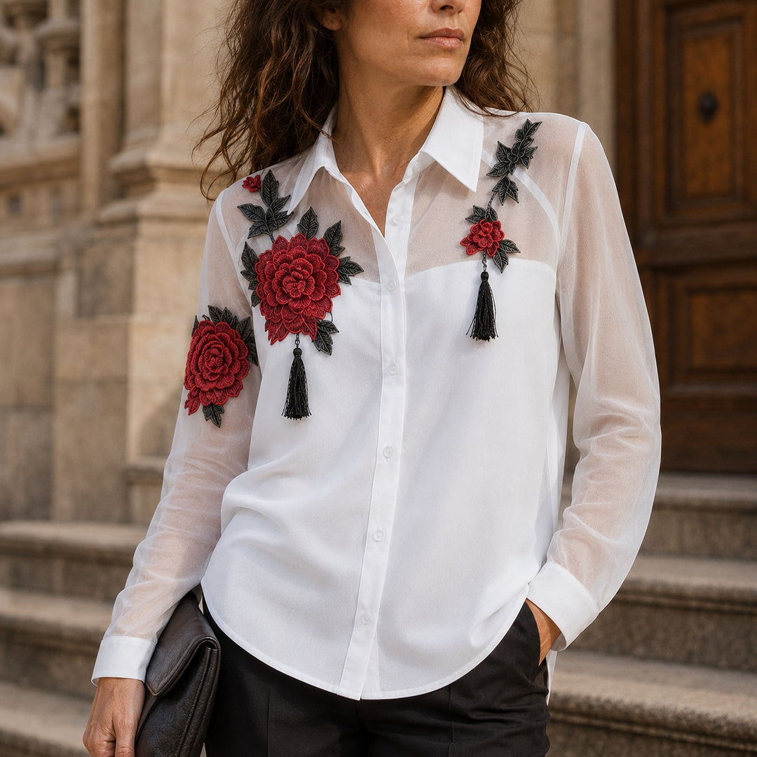 Rosalind Embroidered Mesh Blouse — ce_aub_01