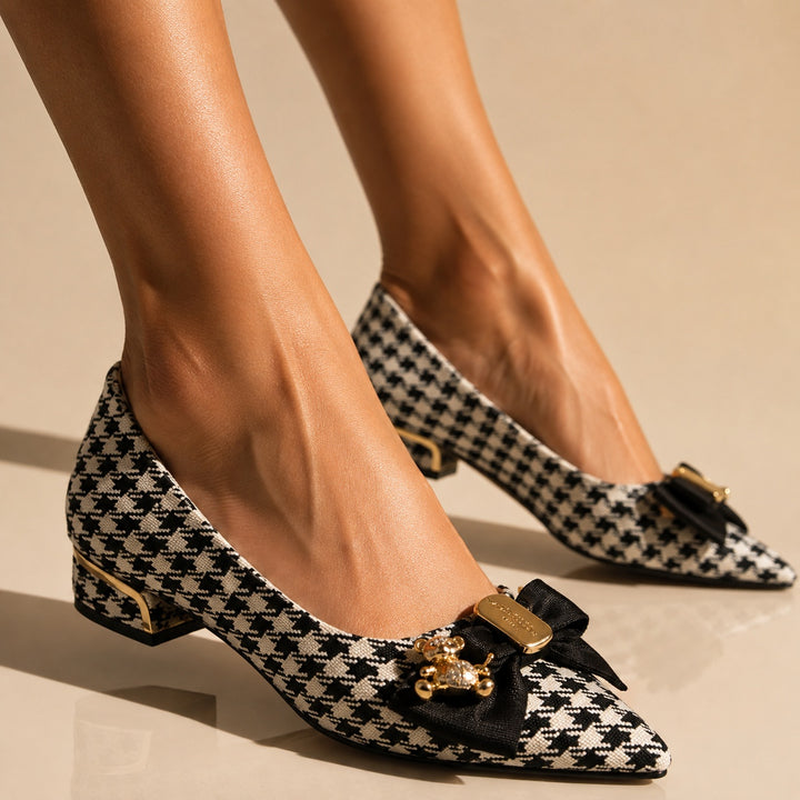 Sabine Houndstooth Bow Flats — ce_brooklyn_s3_01