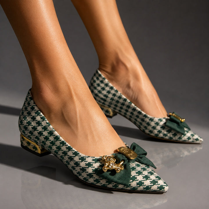 Sabine Houndstooth Bow Flats — ce_brooklyn_s3_01