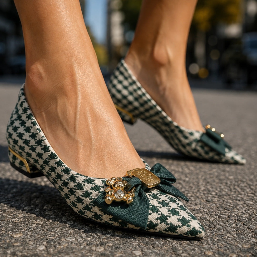 Sabine Houndstooth Bow Flats — ce_brooklyn_s1_01
