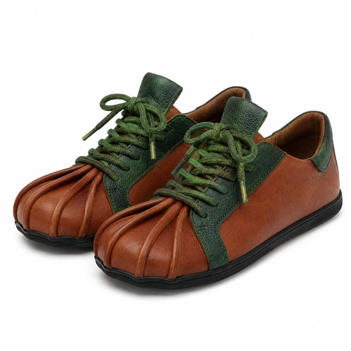 Sartina Pleated-Toe Lace-Up Sneakers — ce_wb_01