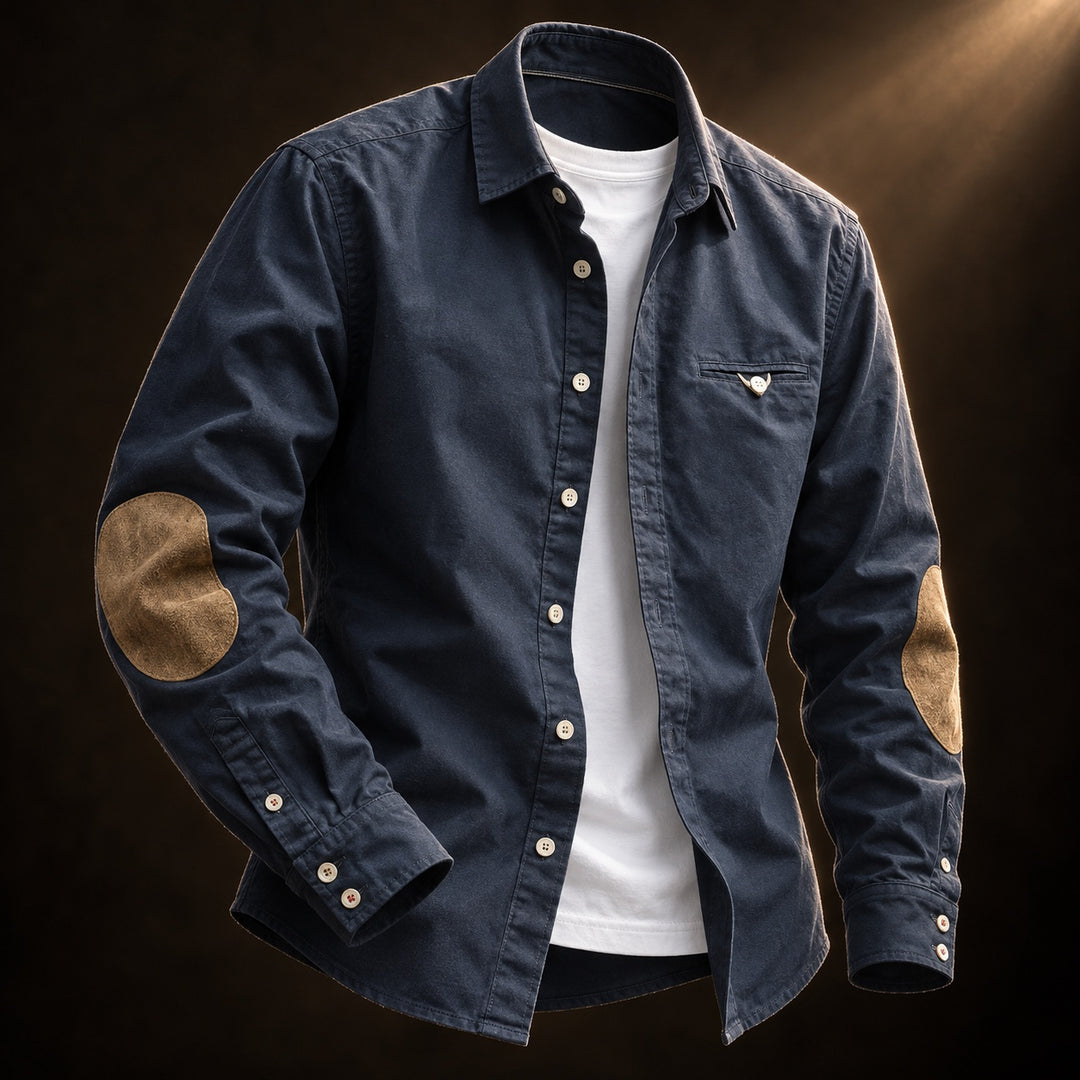 Scholar Elbow-Patch Oxford — ce_soul_s3_01