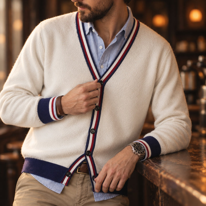 Scholar V-Neck Cardigan — ce_maiden_01