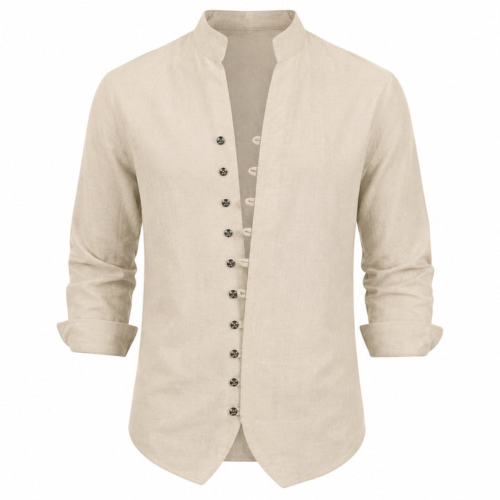 Seaside Band-Collar Shirt — ce_wb_01