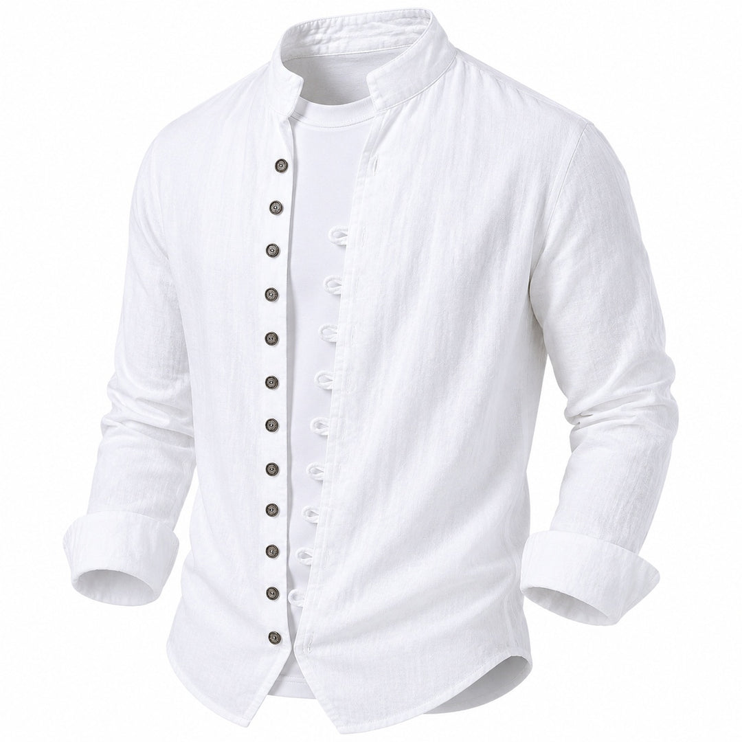 Seaside Band-Collar Shirt — ce_wb_01