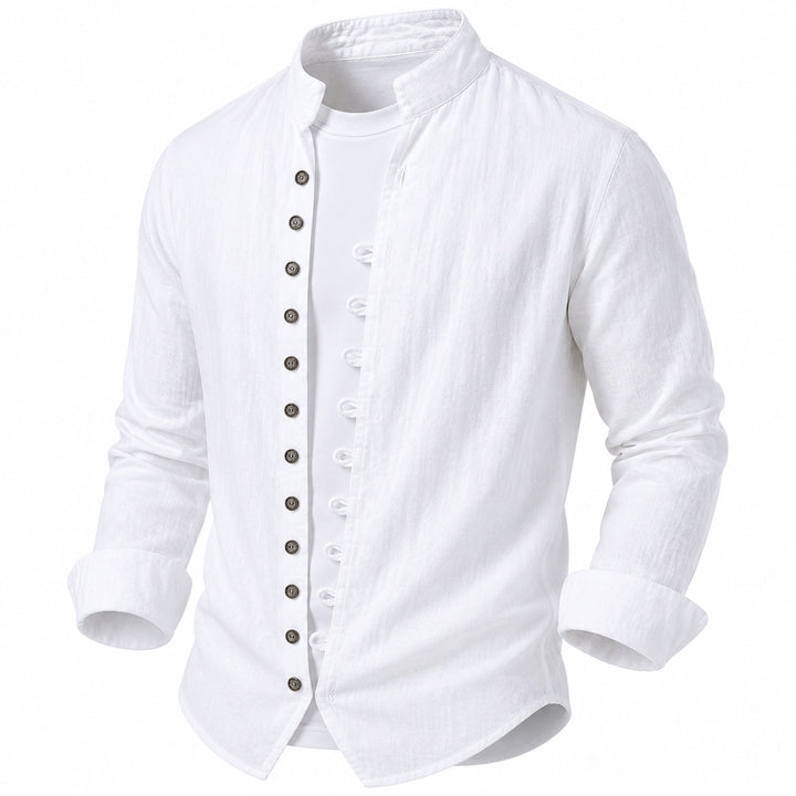 Seaside Band-Collar Shirt — ce_wb_01