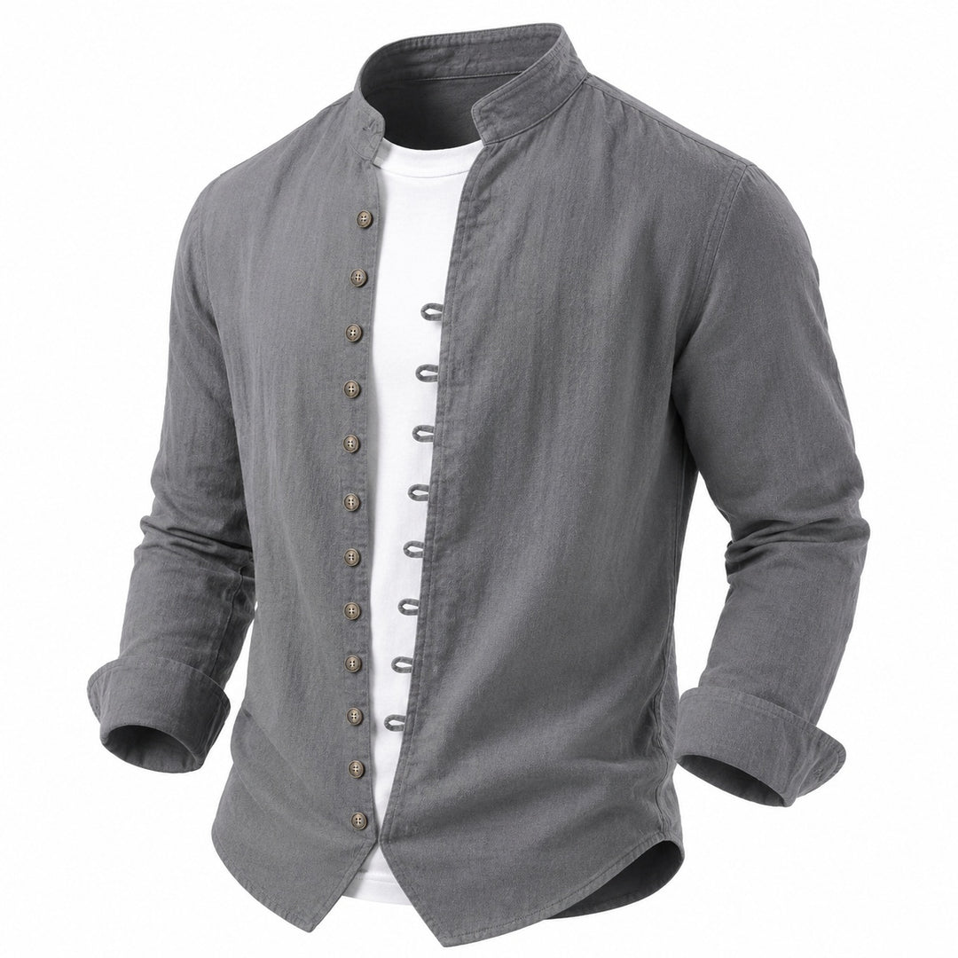 Seaside Band-Collar Shirt — ce_wb_01