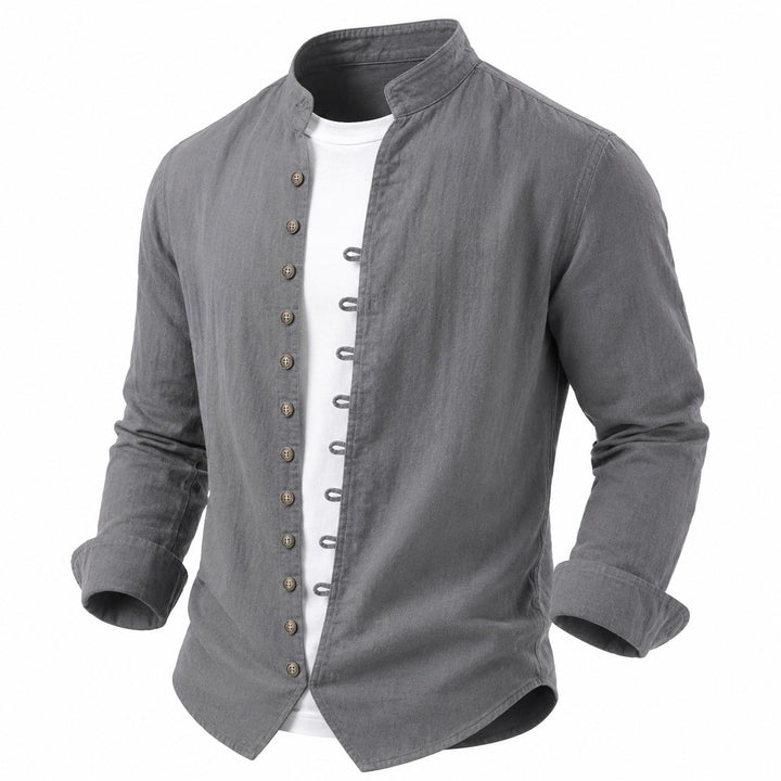 Seaside Band-Collar Shirt — ce_wb_01