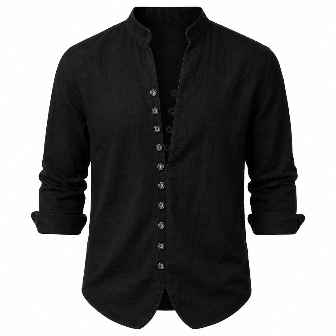 Seaside Band-Collar Shirt — ce_wb_01