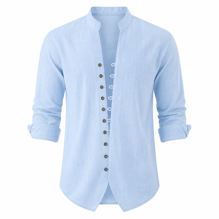 Seaside Band-Collar Shirt — ce_wb_01