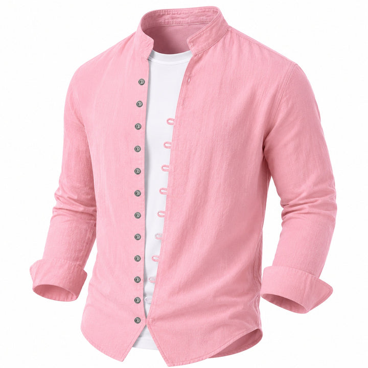 Seaside Band-Collar Shirt — ce_wb_01