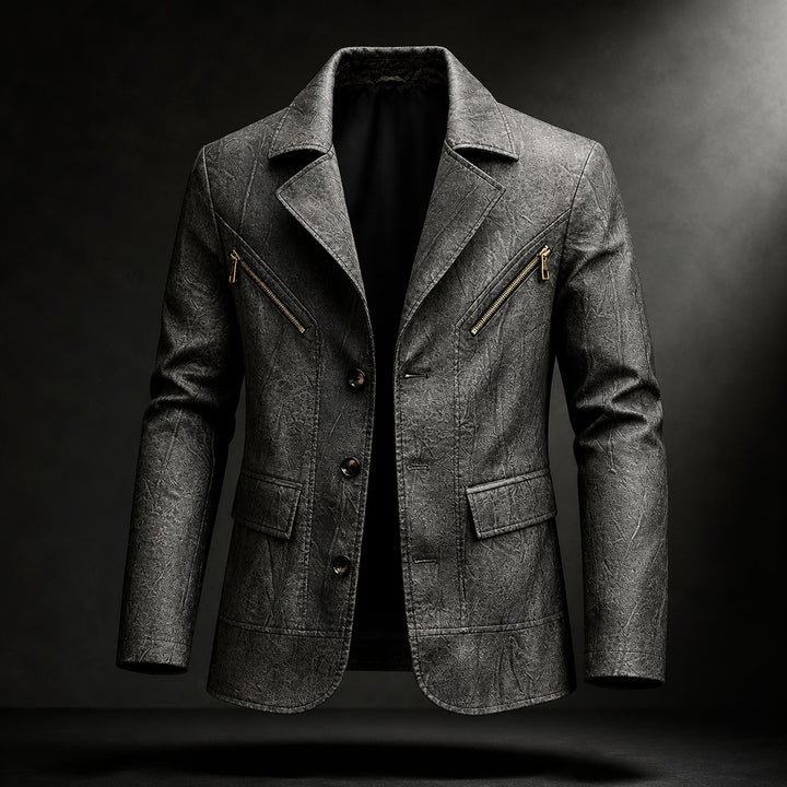 Sidecar Notch-Lapel Leather Blazer — ce_metastatic_03