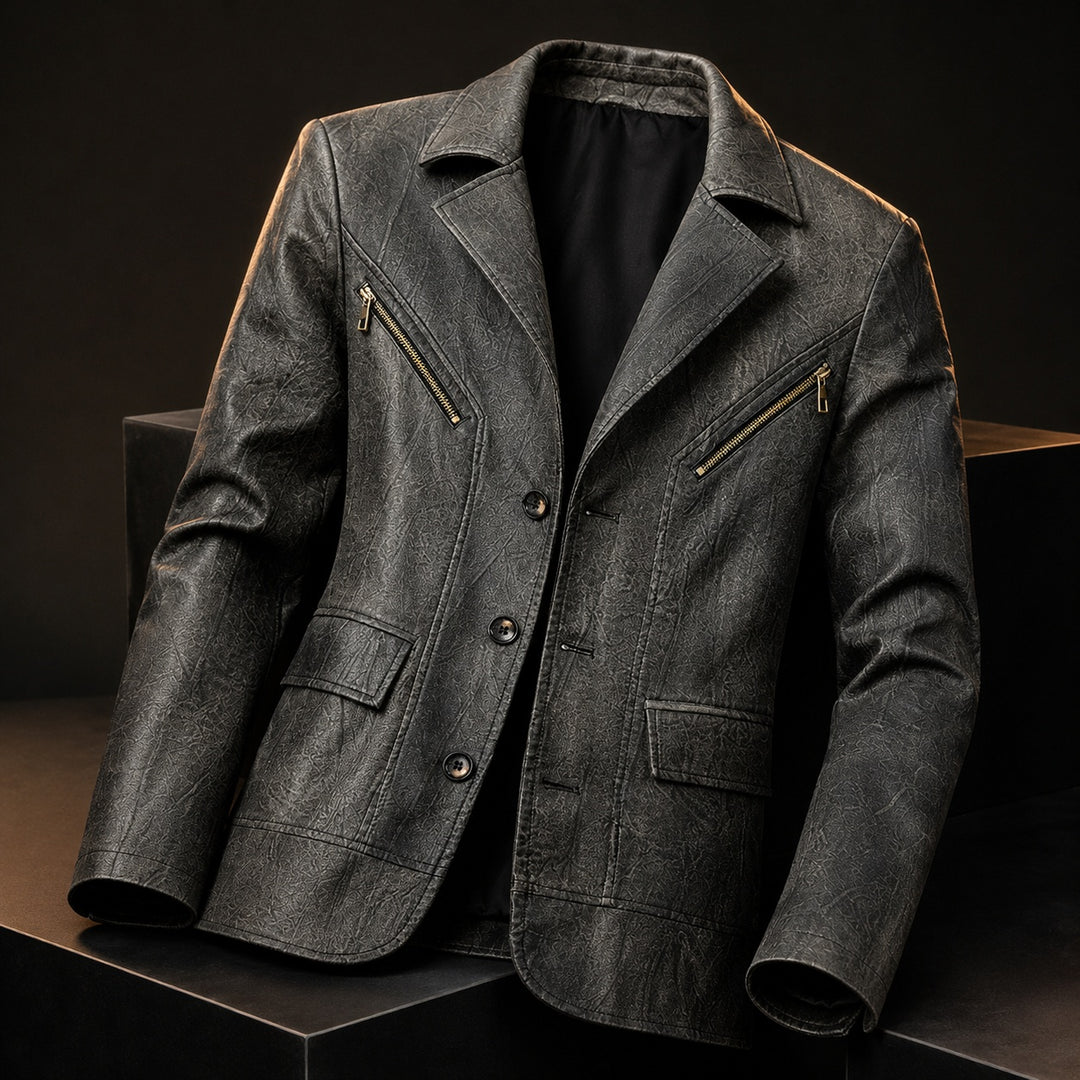 Sidecar Notch-Lapel Leather Blazer — ce_metastatic_07