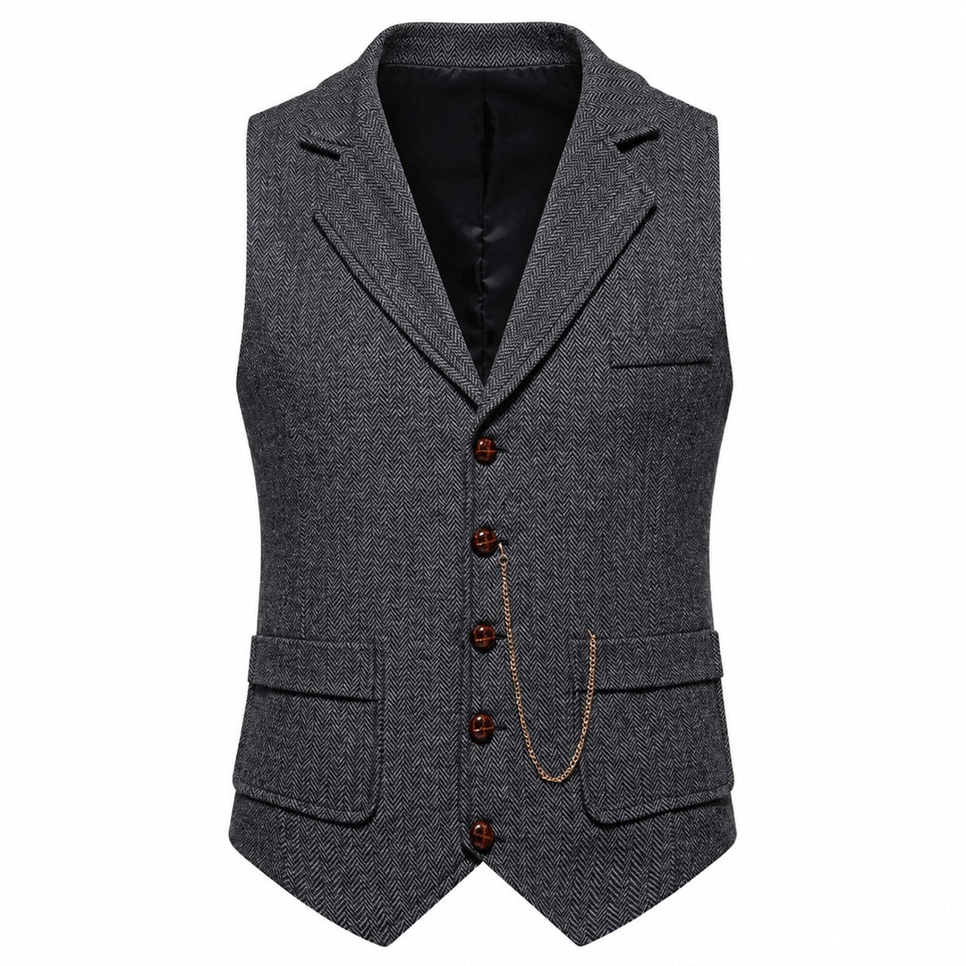 Spigato Herringbone Tweed Vest — ce_wb_01