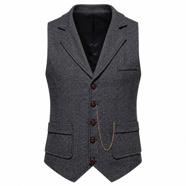 Spigato Herringbone Tweed Vest — ce_wb_01