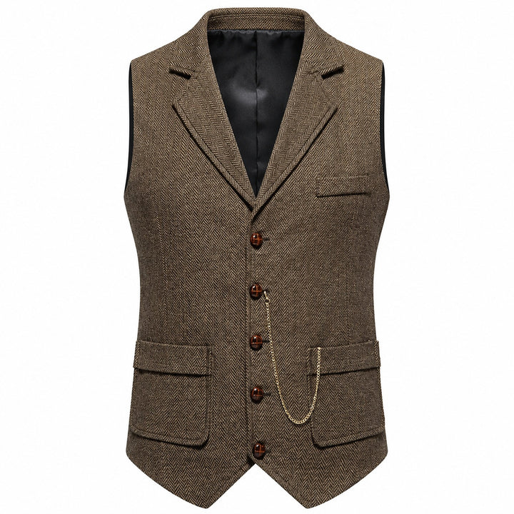 Spigato Herringbone Tweed Vest — ce_wb_01
