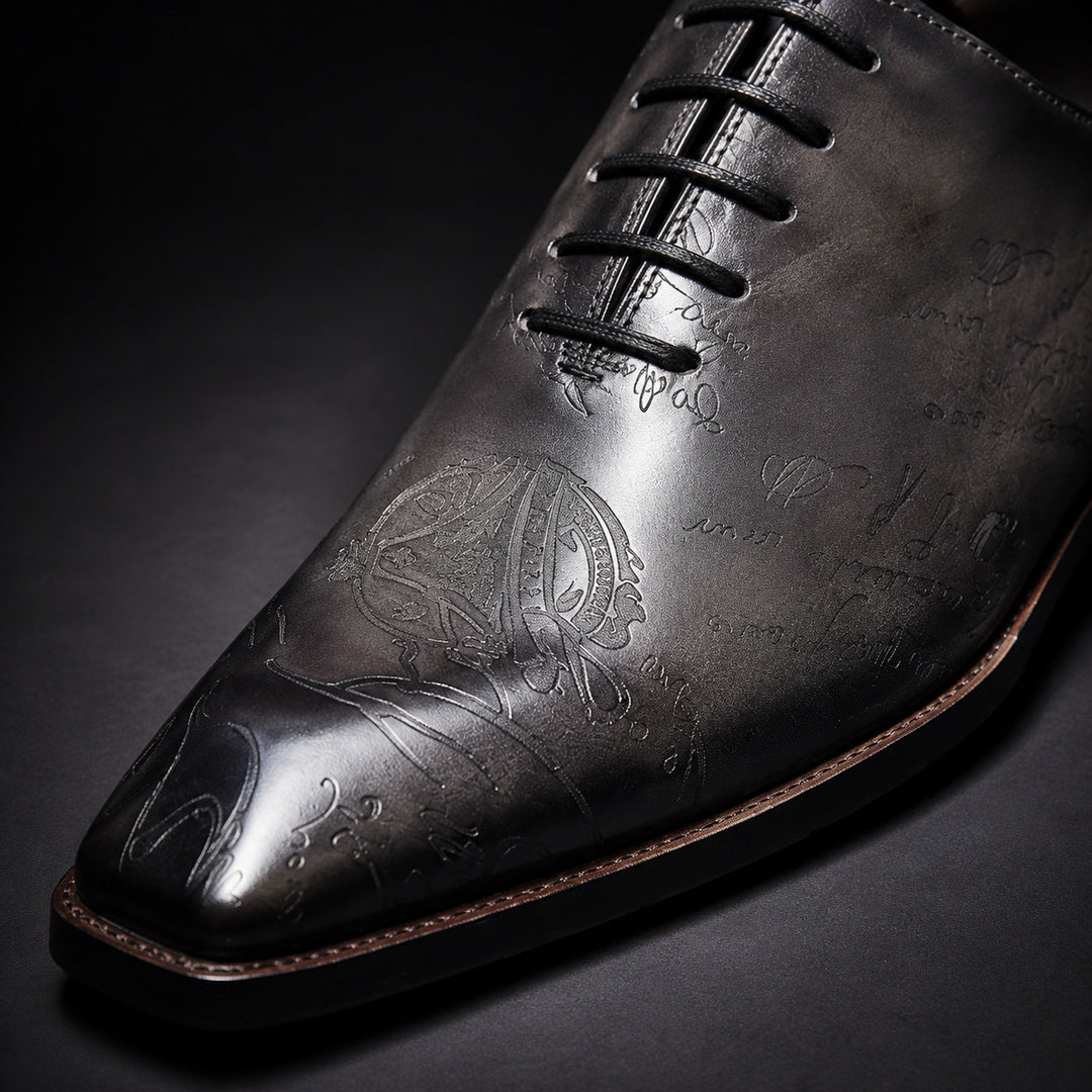Stemma Engraved Oxford Shoes — ce_metastatic_01