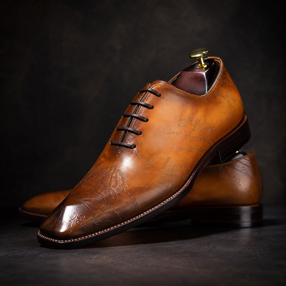 Stemma Engraved Oxford Shoes — ce_metastatic_02
