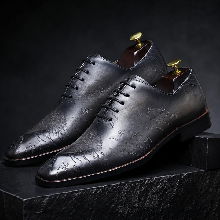 Stemma Engraved Oxford Shoes — ce_metastatic_07