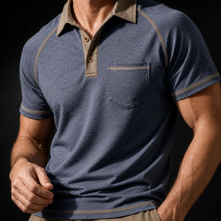 Taschino Contrast-Collar Polo Shirt — ce_studio_01