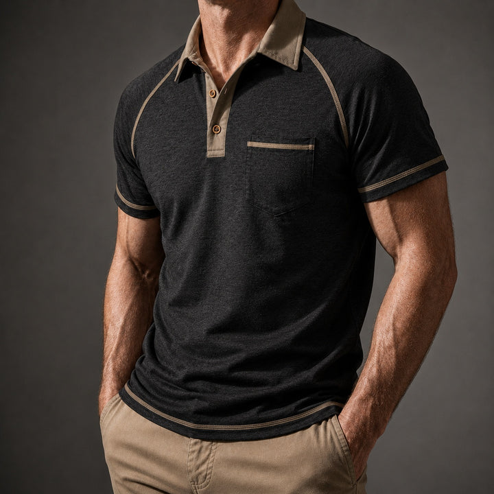 Taschino Contrast-Collar Polo Shirt — ce_studio_01